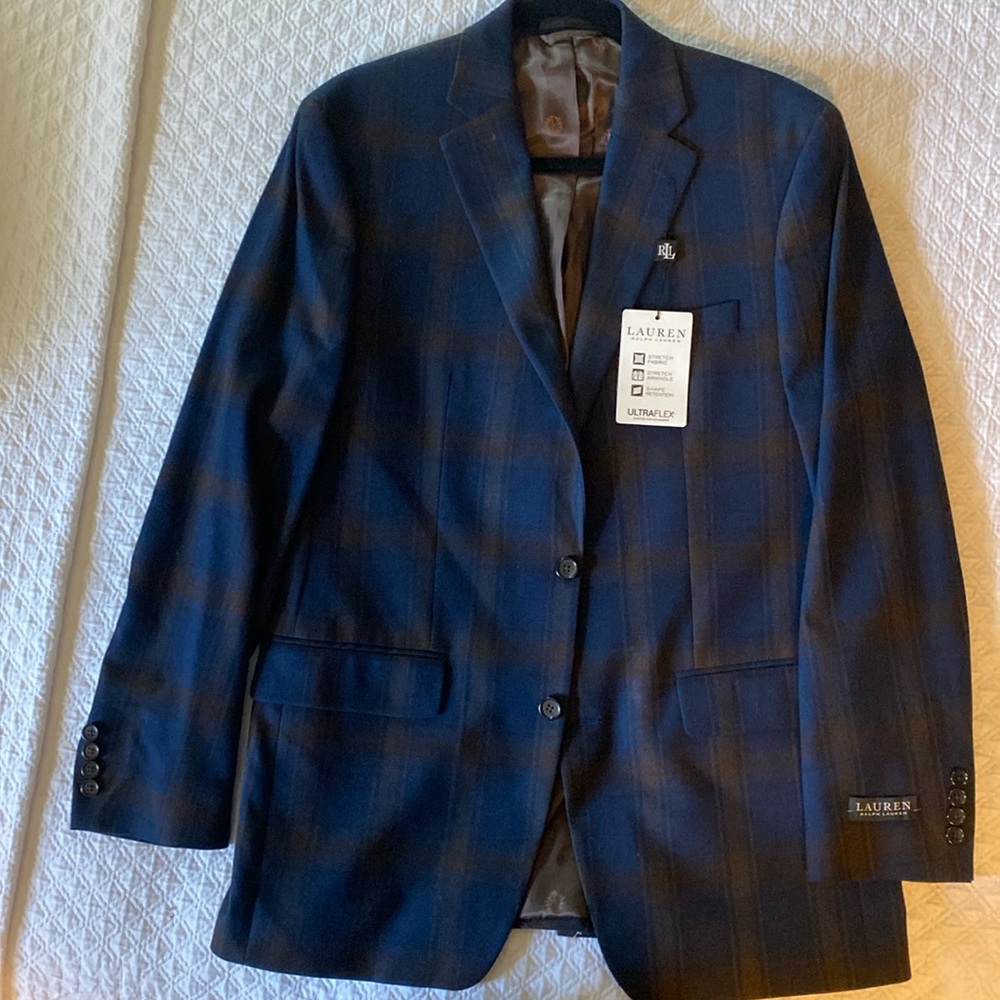 Ralph Lauren ultra flex, classic fit men’s suit jacket